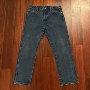 Wrangler Jeans Men 35x30 Blue 13MWZ Cowboy Cut Western Fits Cowboy Workwear *